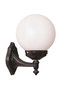 Opviq Lámpara de Pared Exterior Negro y Blanco